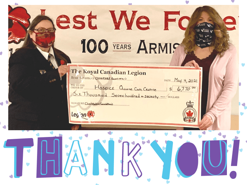 Royal Canadian Legion, Ontario Provincial Command Branches and Ladies’ Auxiliaries Charitable Foundation – Social Post – May 4 2021