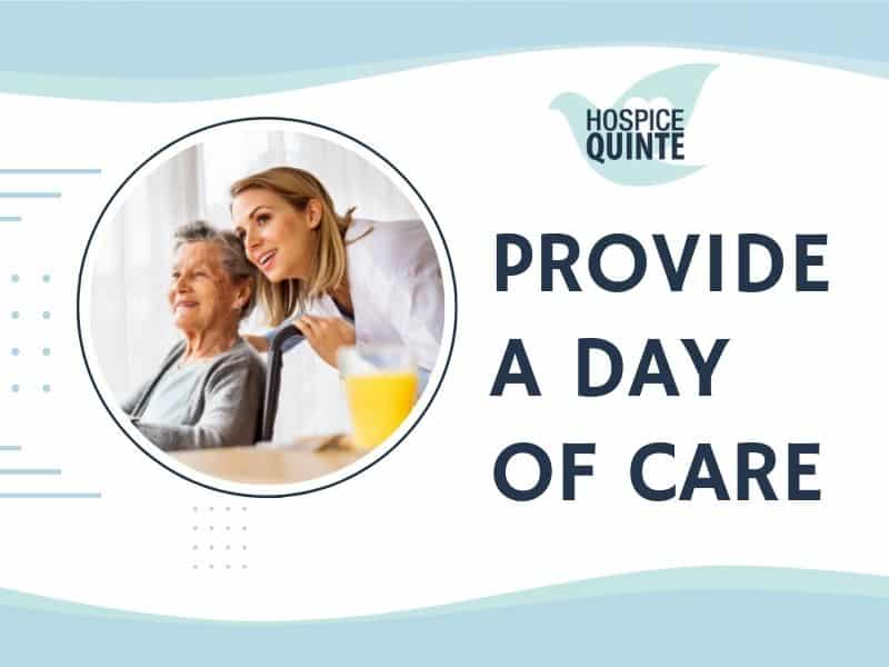 Link to Hospice Quinte's Provide a Day of Care Donation Form